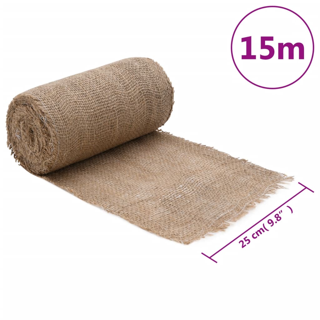 Rulou de iută, 0,25x15 m, iută 100%, 200 g/m²