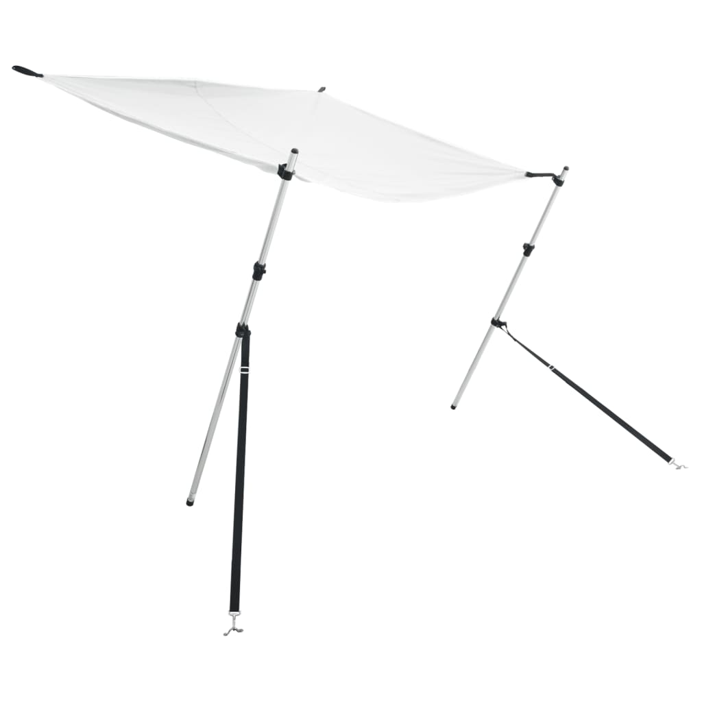 Extensie parasolar T-Top, alb, 170x170x(115-183) cm