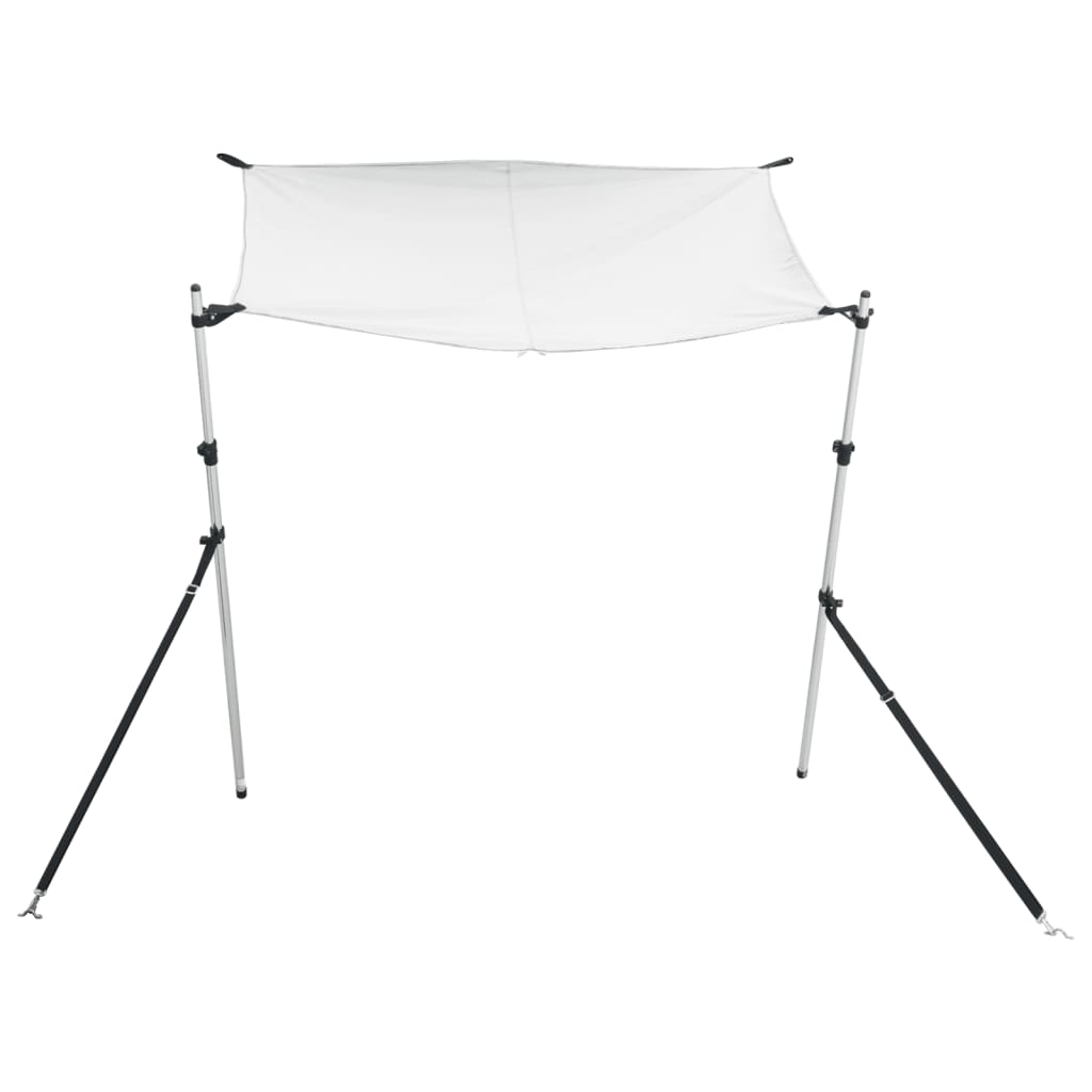 Extensie parasolar T-Top, alb, 170x170x(115-183) cm