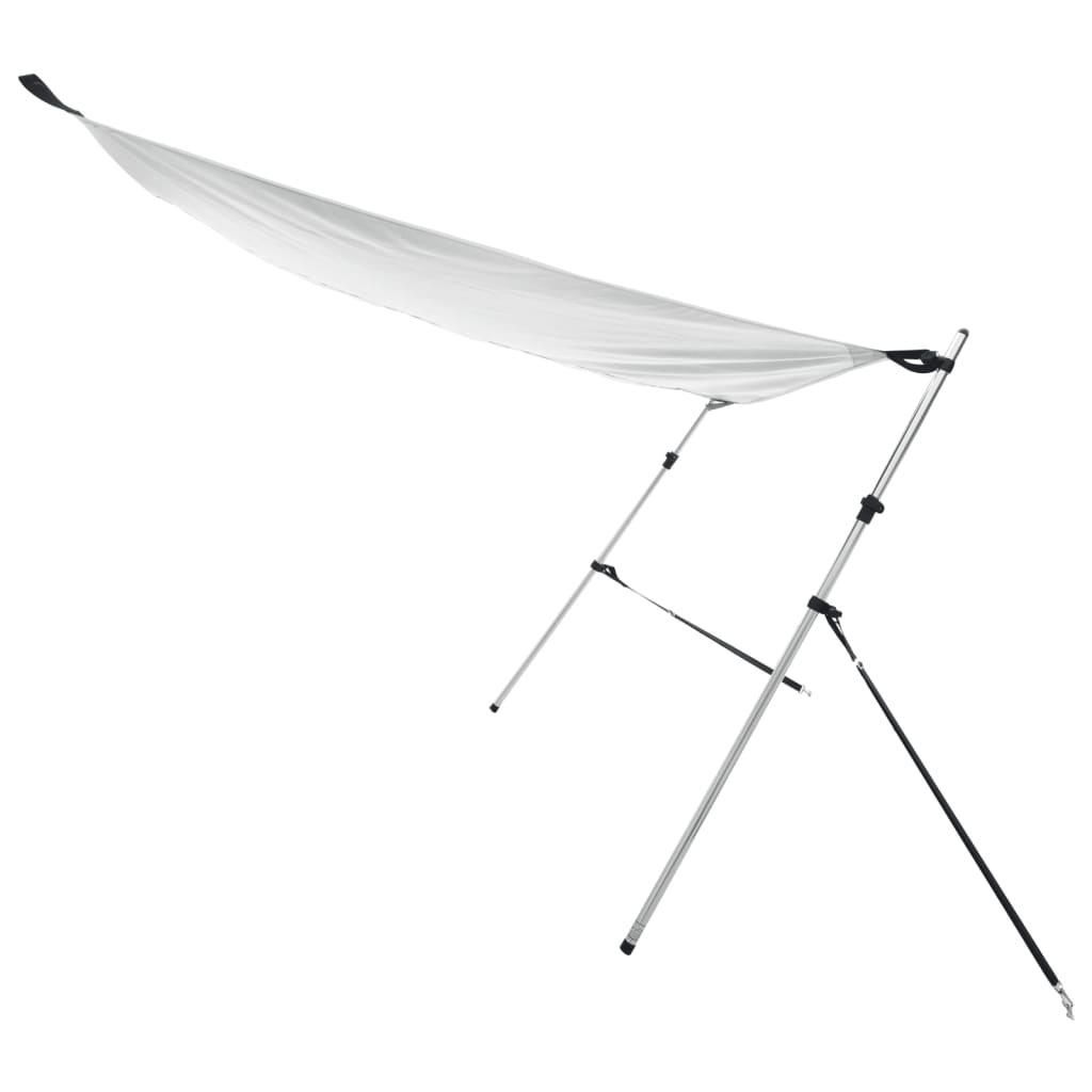 Extensie parasolar T-Top, alb, 170x170x(115-183) cm