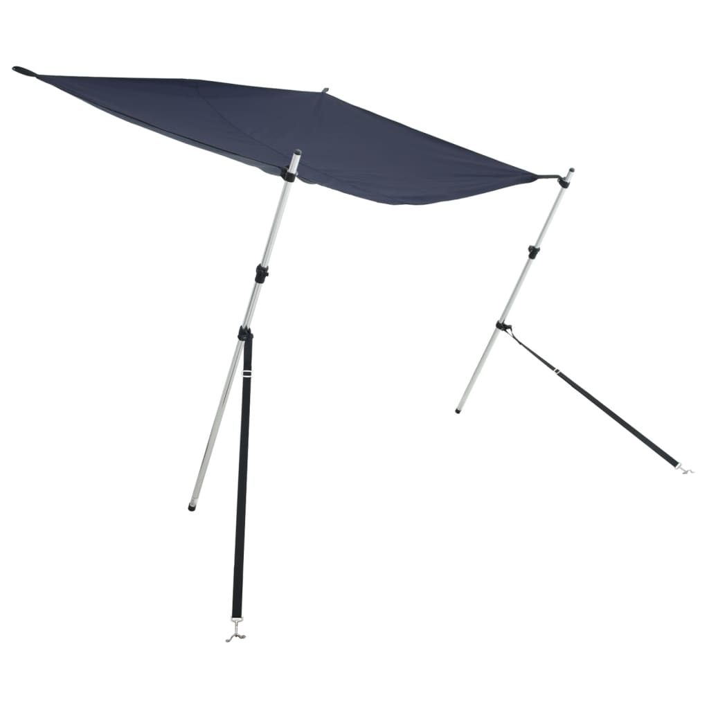 Extensie parasolar T-Top, albastru, 170x170x(115-183) cm