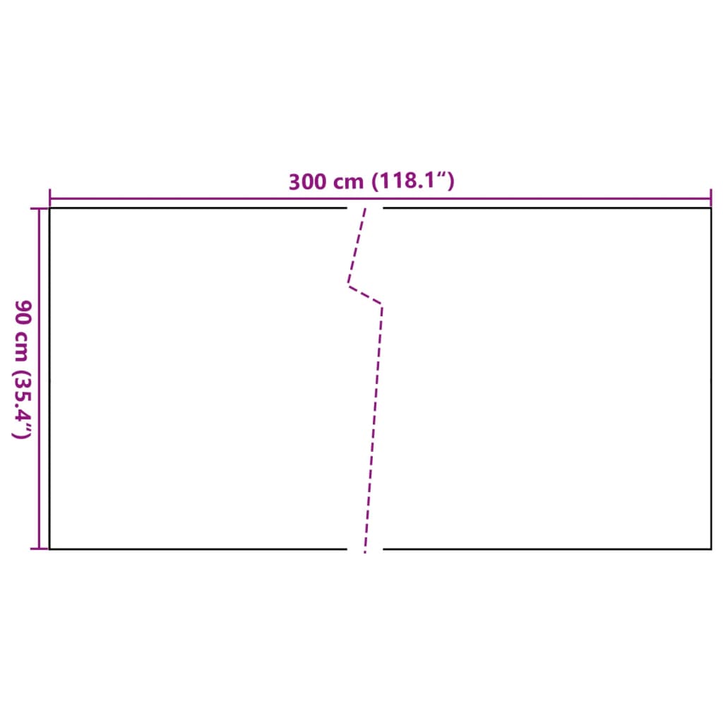 Paravan pentru balcon, antracit, 300x90 cm, poliratan