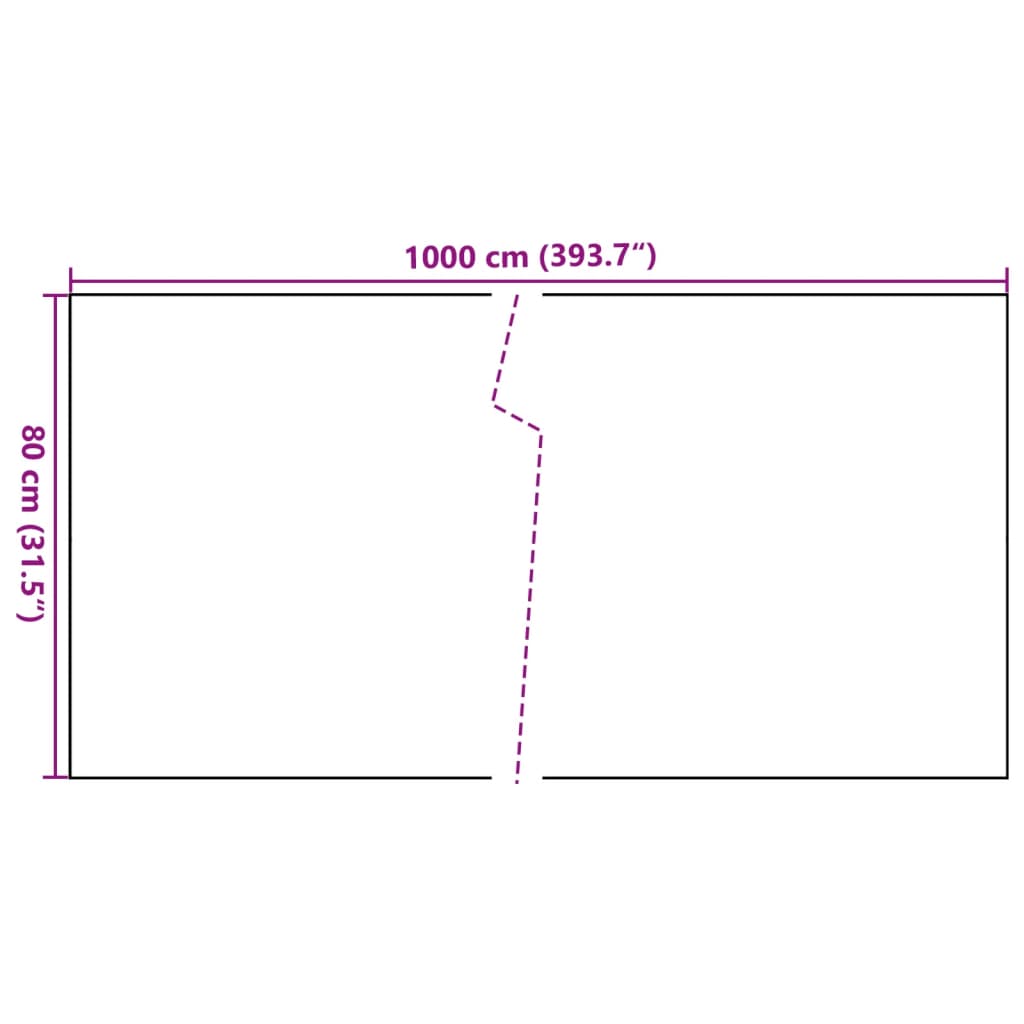 Paravan pentru balcon, antracit, 1000x80 cm, poliratan