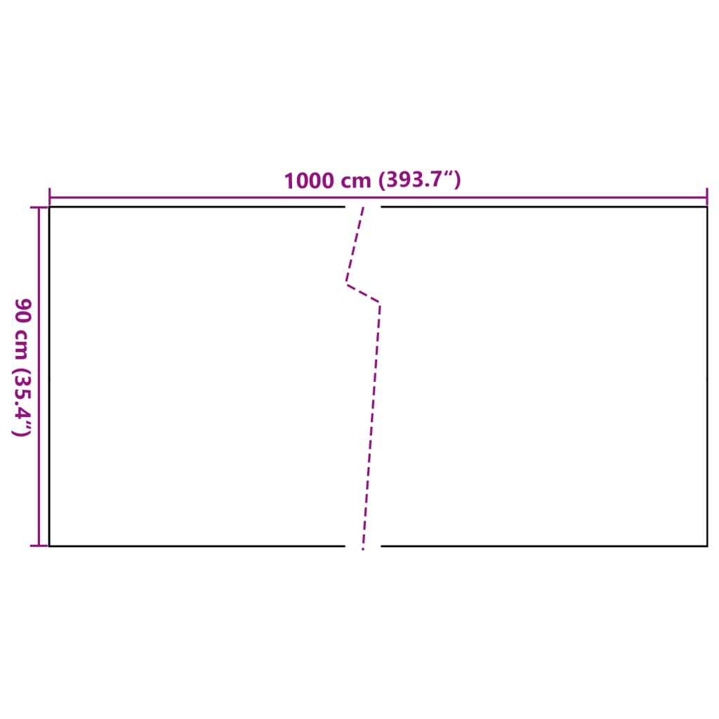 Paravan pentru balcon, antracit, 1000x90 cm, poliratan