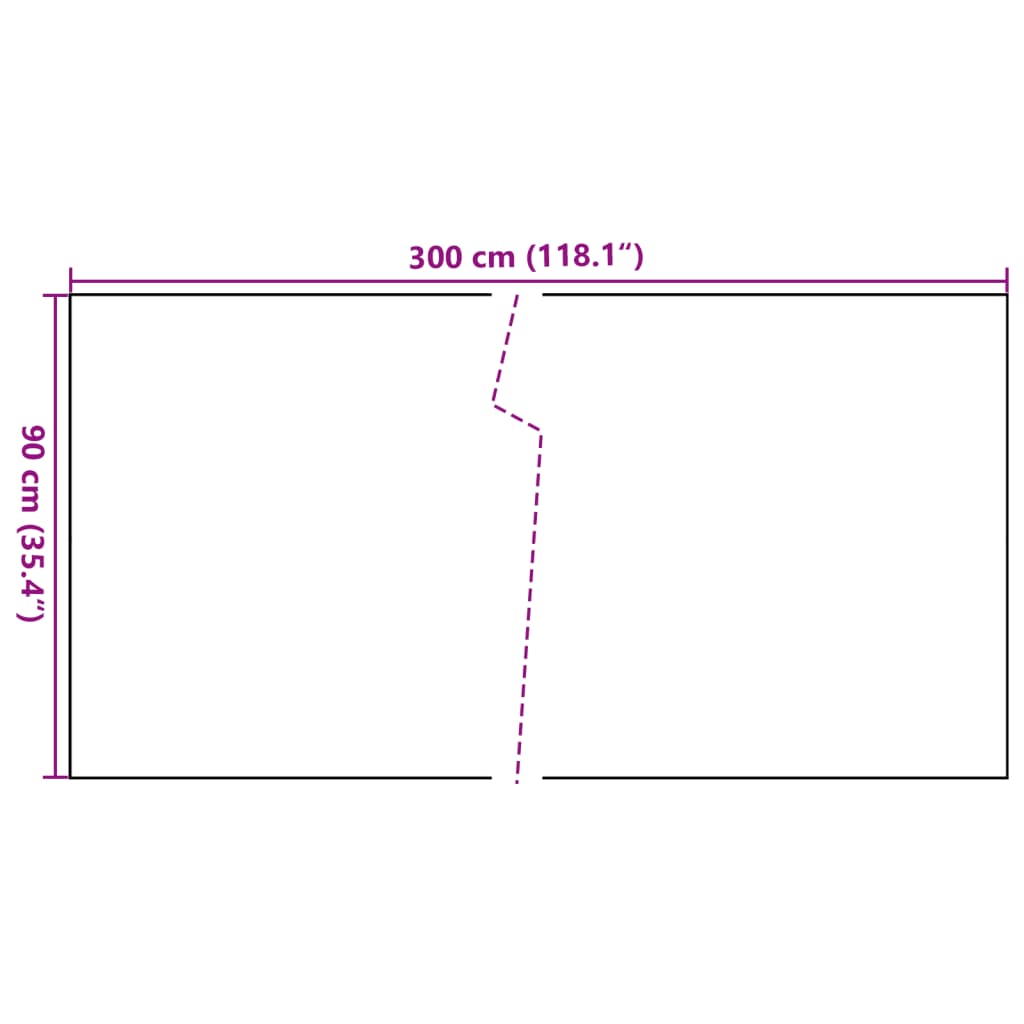 Paravan Balcon Maro Deschis 300x90 cm Poly Rattan