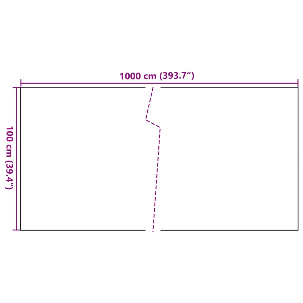 Paravan Balcon Maro Deschis 1000x100 cm Poly Rattan