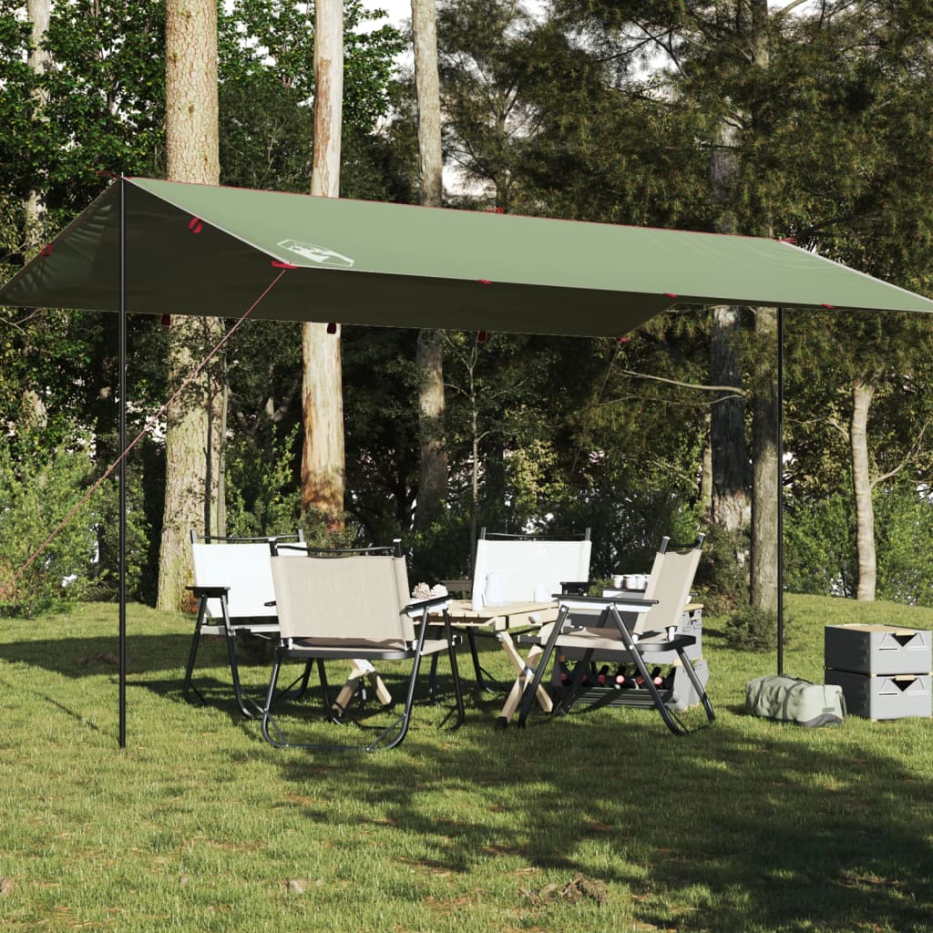 Prelată de camping, verde, 500x294 cm, impermeabilă