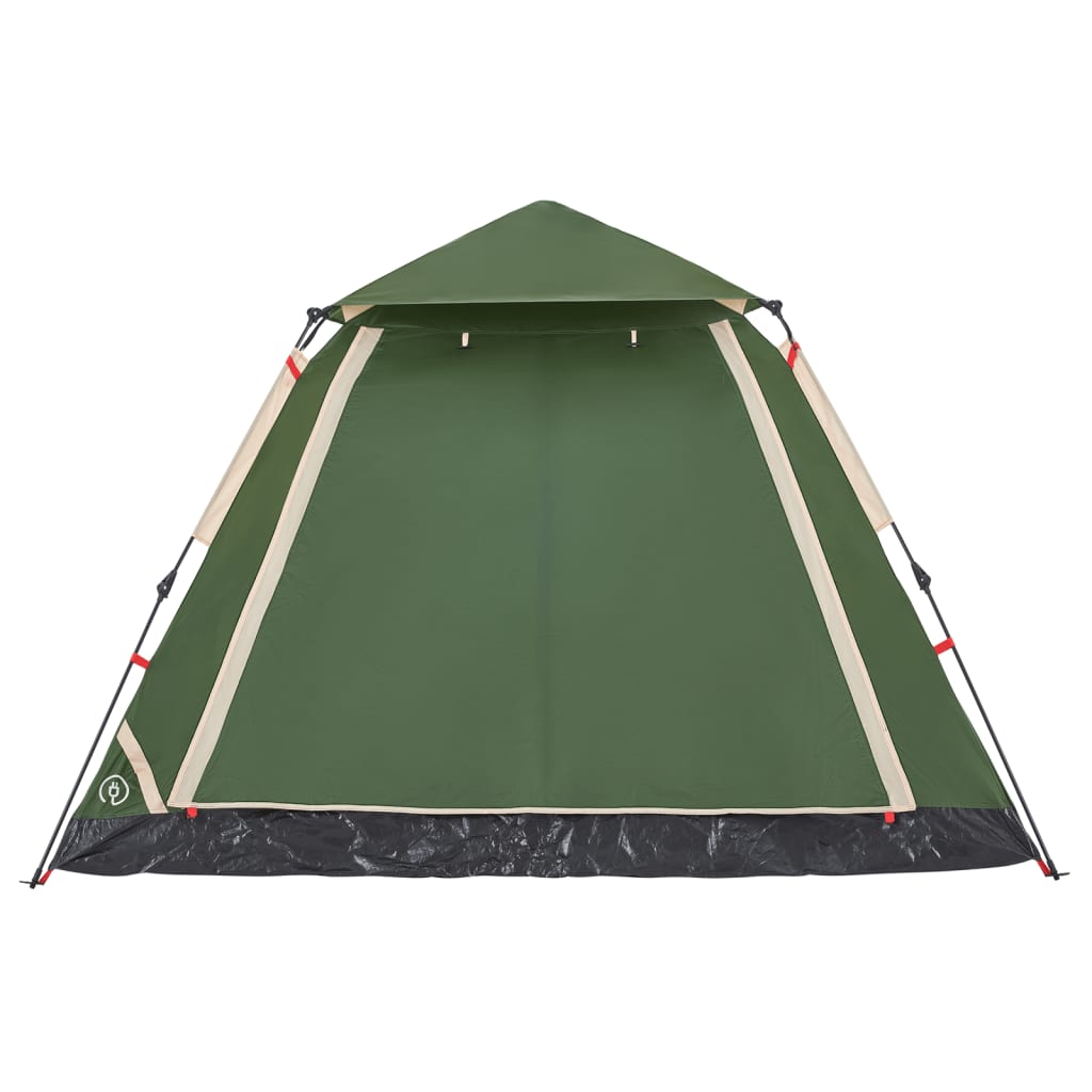 Cort de camping cupolă 5 persoane, setare rapidă, verde