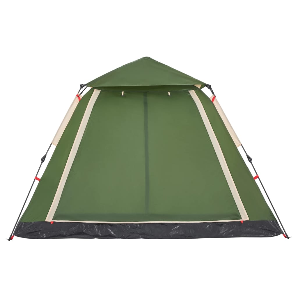 Cort de camping cupolă 5 persoane, setare rapidă, verde