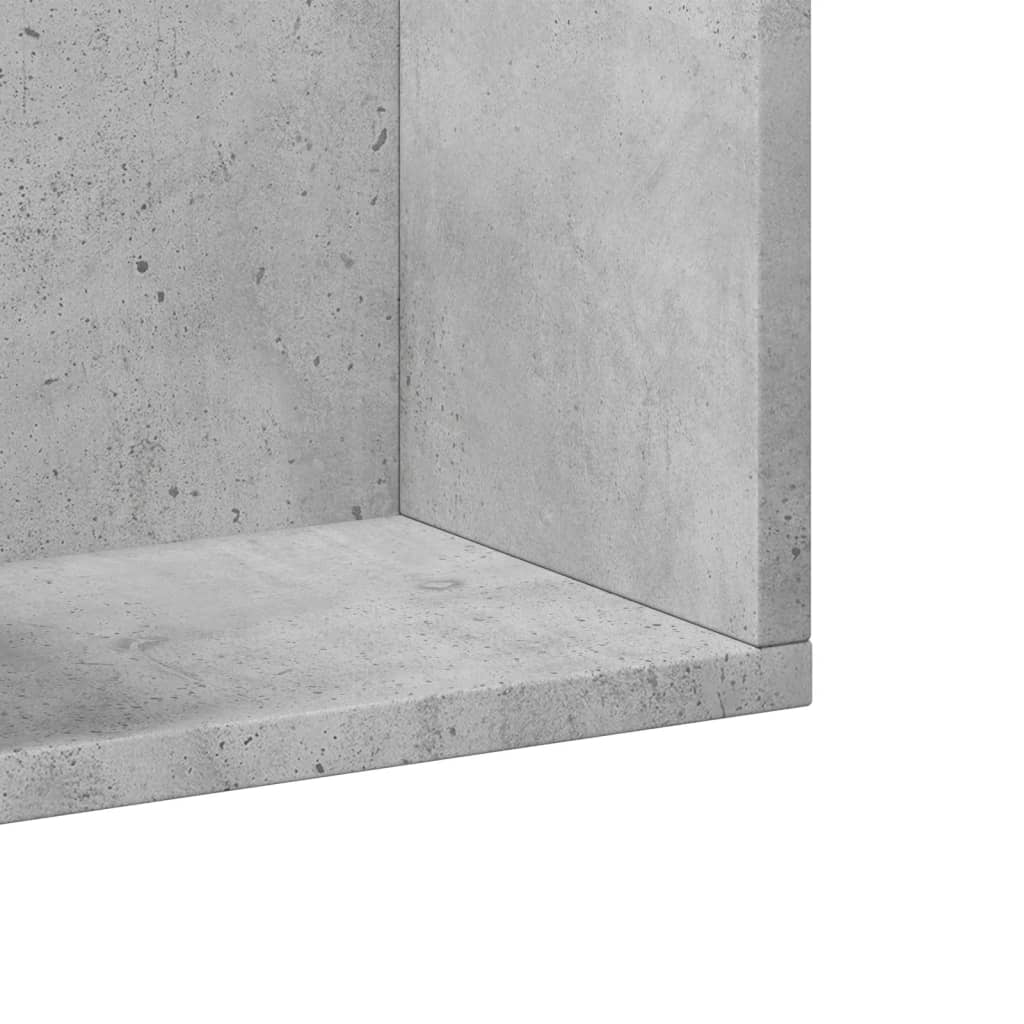 Dulap de perete, gri beton, 99x18x16,5 cm, lemn compozit