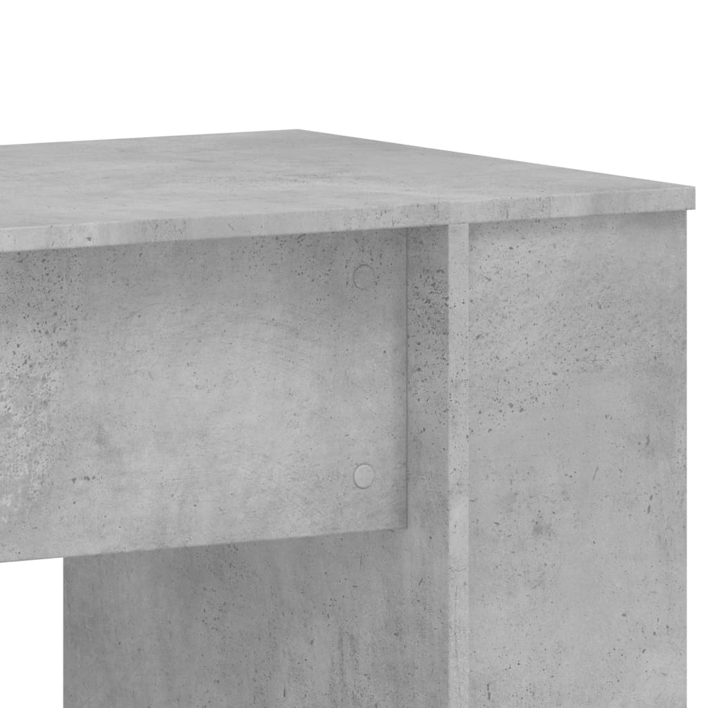 Birou, gri beton, 140x50x75 cm, lemn compozit