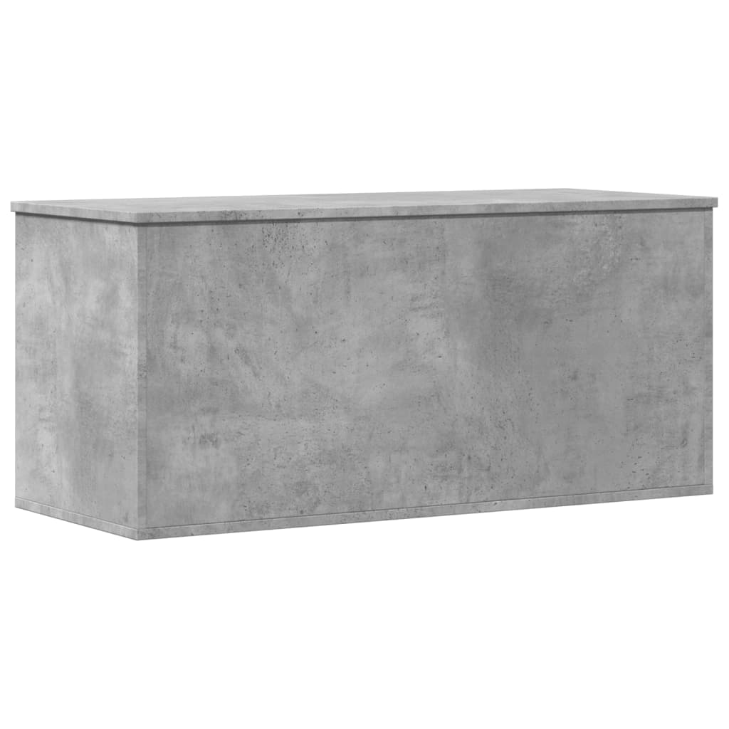 Cutie de depozitare, gri beton, 100x42x46 cm, lemn prelucrat