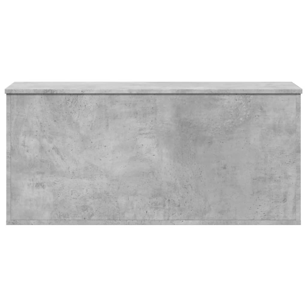 Cutie de depozitare, gri beton, 100x42x46 cm, lemn prelucrat