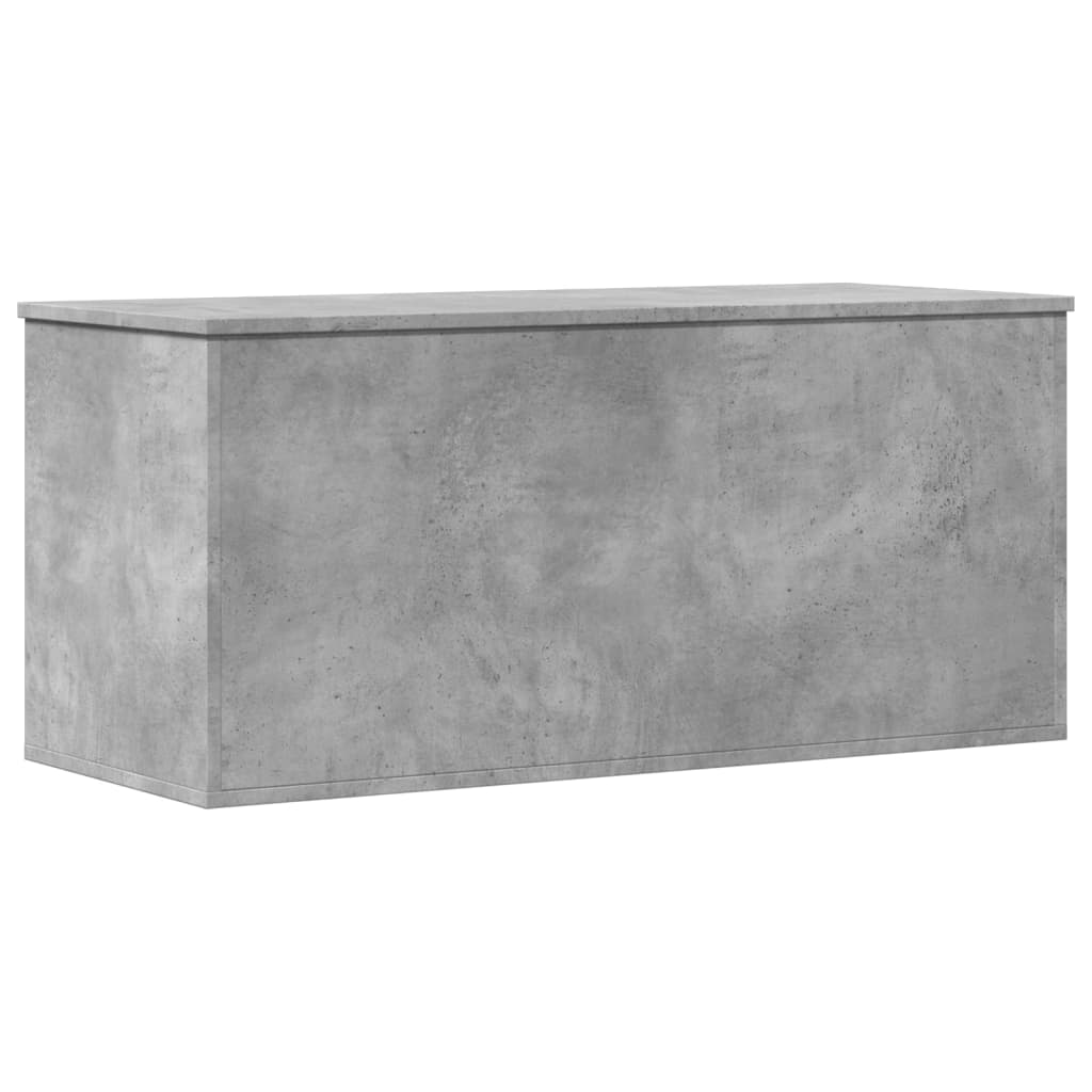 Cutie de depozitare, gri beton, 100x42x46 cm, lemn prelucrat