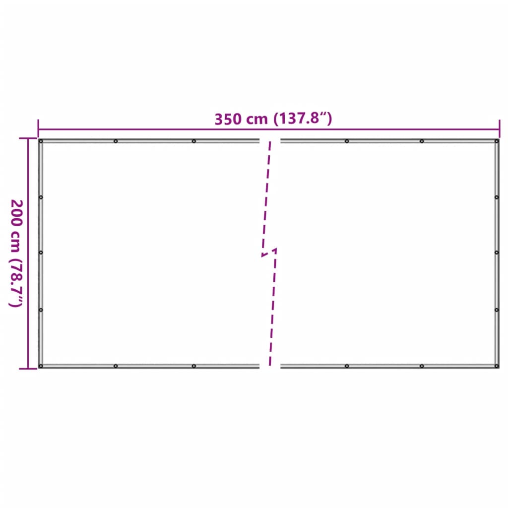 Plasă de remorcă, verde, 2x3,5 m, HDPE