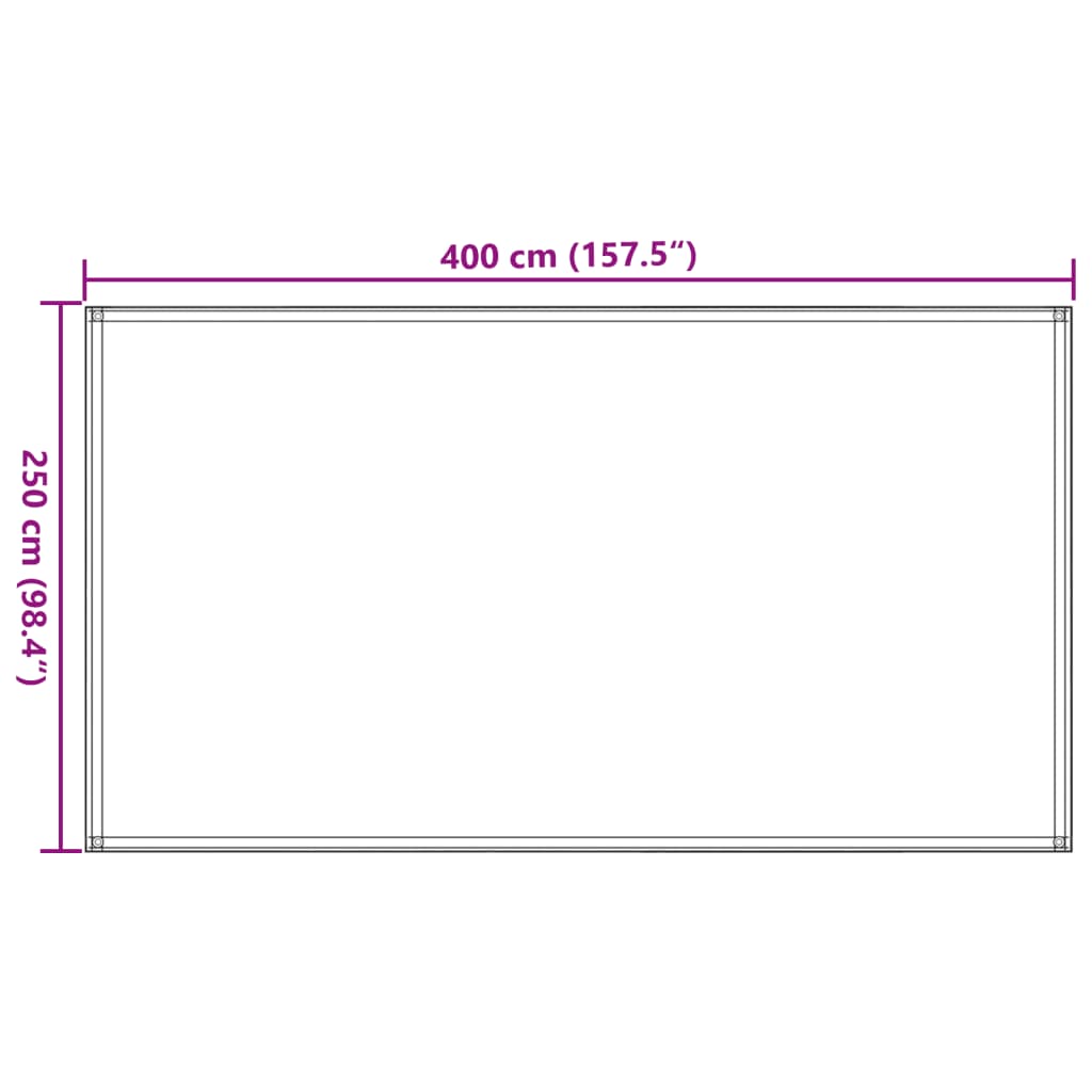 Covor pentru cort, verde deschis, 250x400 cm, HDPE