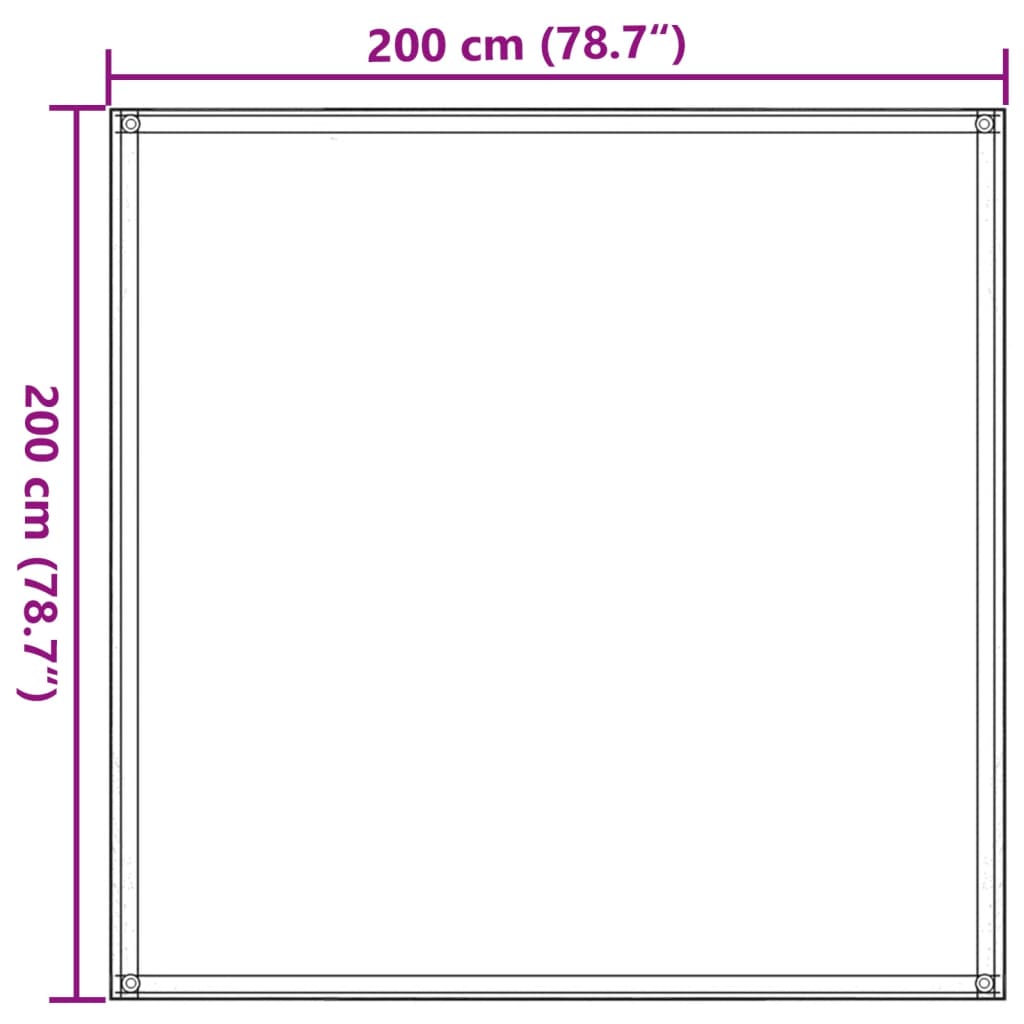 Covor pentru cort, nisipiu, 200x200 cm, HDPE