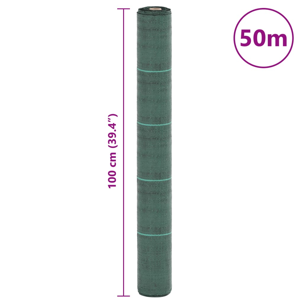 Membrană antiburuieni, verde, 1x50 m, PP