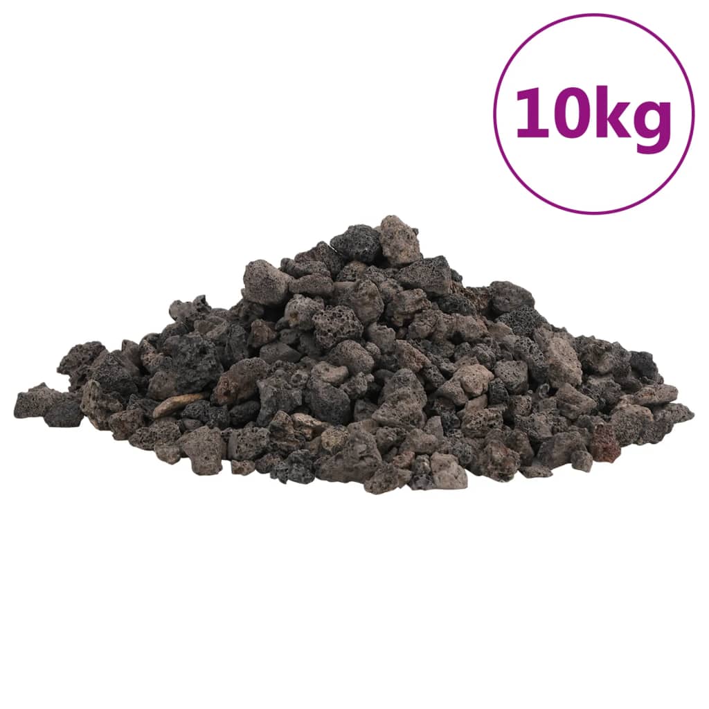 Roci vulcanice, 10 kg, negru, 1-2 cm