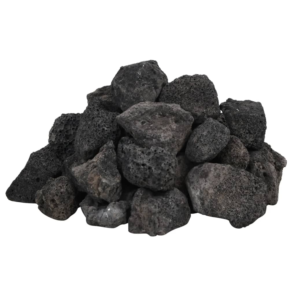 Roci vulcanice, 25 kg, negru, 3-5 cm