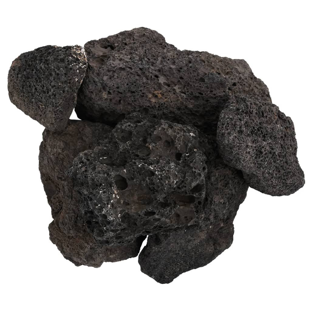 Roci vulcanice, 10 kg, negru, 10-30 cm