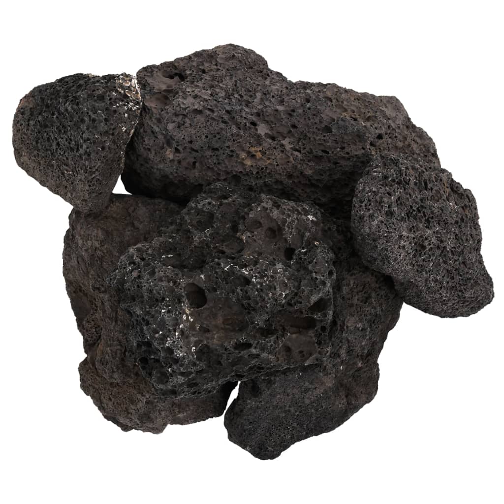 Roci vulcanice, 25 kg, negru, 10-30 cm