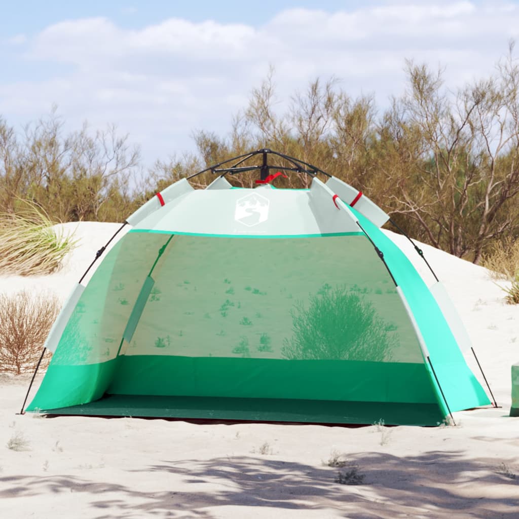 Cort camping 2 persoane verde marin impermeabil setare rapidă