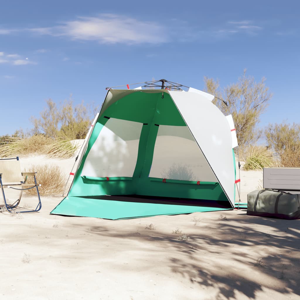 Cort camping 3 persoane verde marin impermeabil setare rapidă