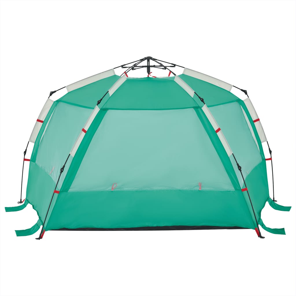 Cort camping 3 persoane verde marin impermeabil setare rapidă