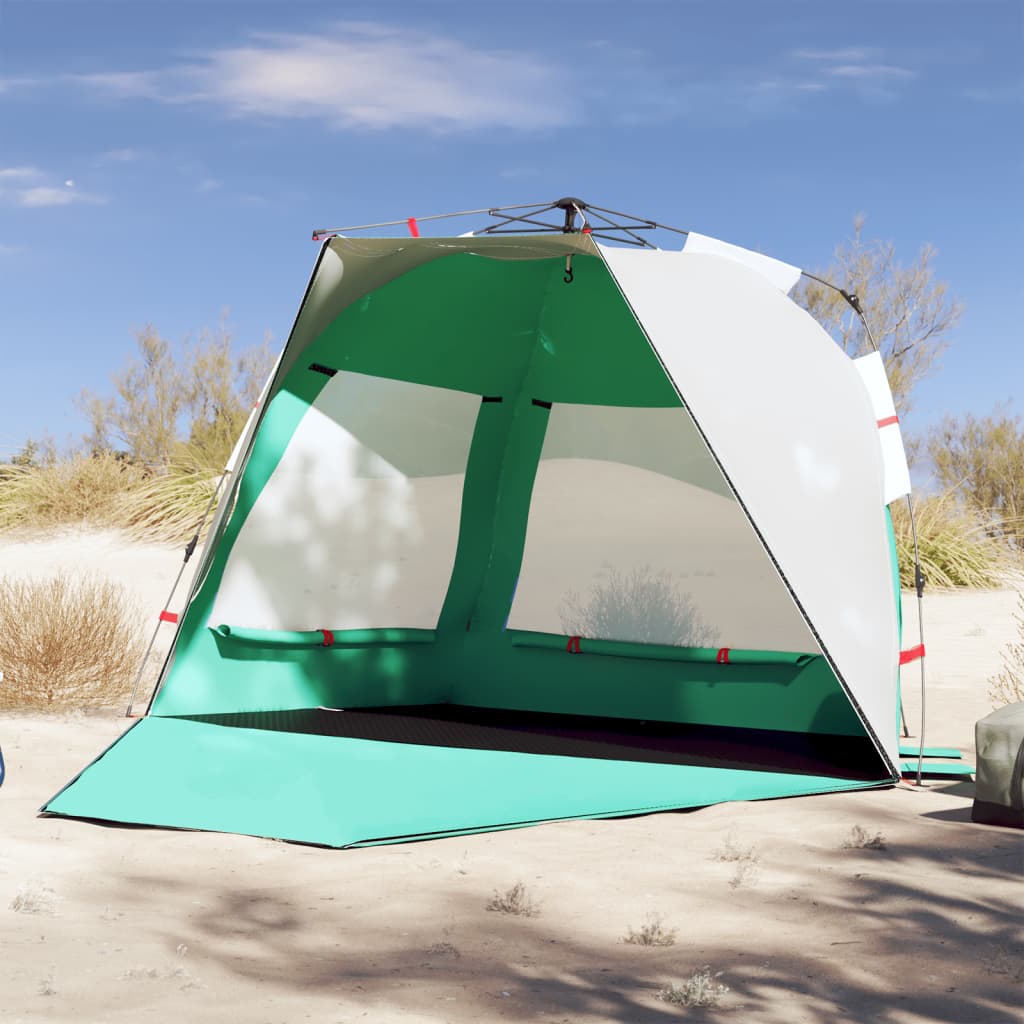 Cort camping 3 persoane verde marin impermeabil setare rapidă