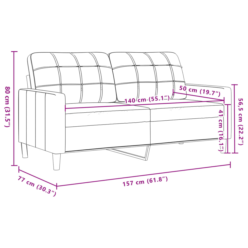 Set de canapele cu perne decorative, 3 piese, crem, textil