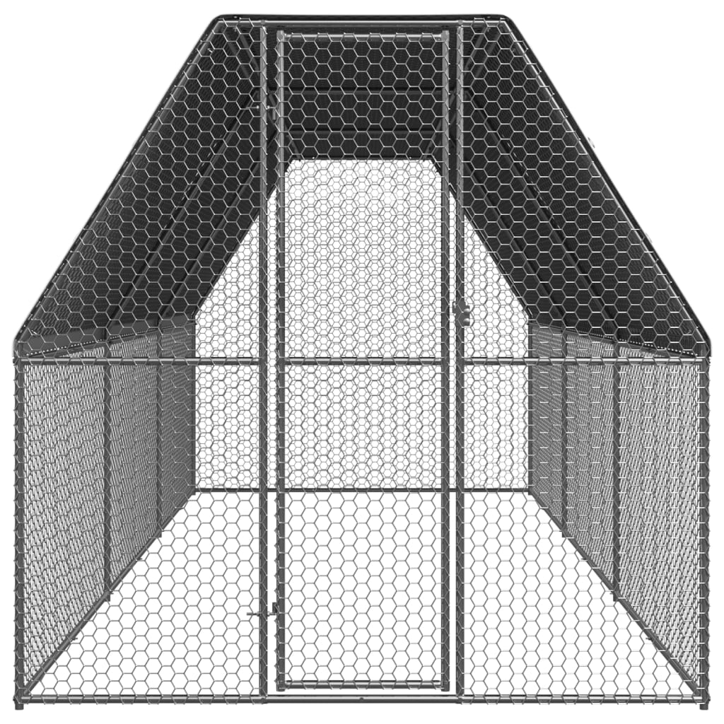 Coteț de pui, 2x6x2 m, oțel galvanizat