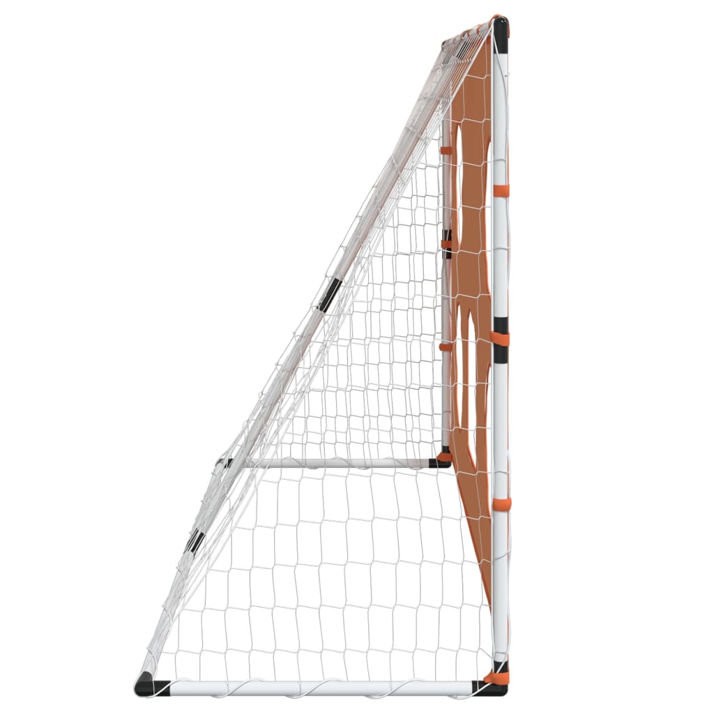 Poartă de fotbal de copii cu covoraș țintă/minge 182x62x118 cm