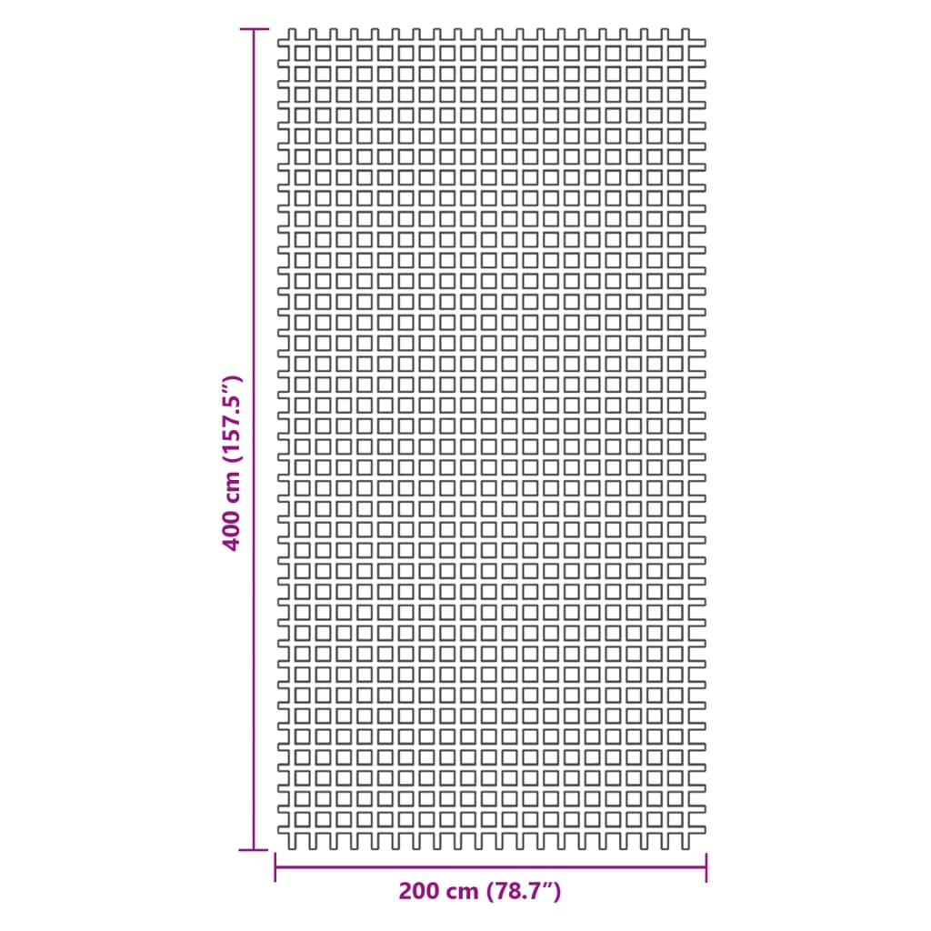 Covoraș de camping, antracit, 4x2 m