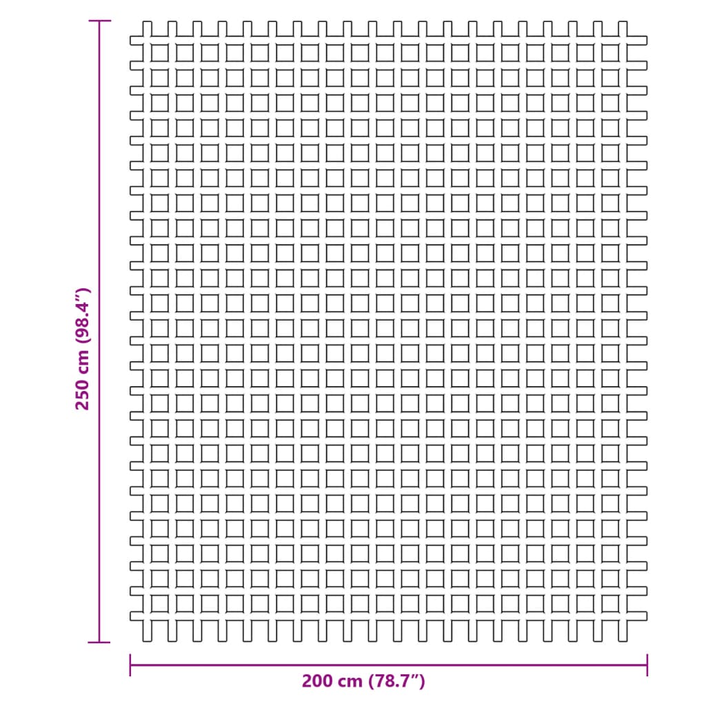 Covoraș de camping, antracit, 2,5x2 m