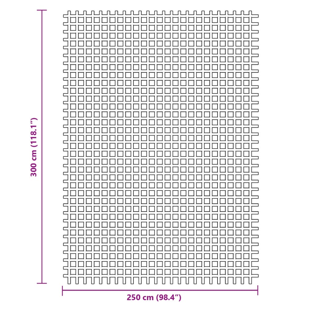 Covoraș de camping, antracit, 3x2,5 m