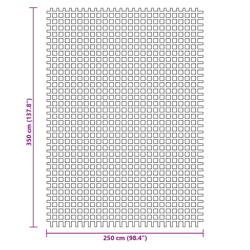 Covoraș de camping, antracit, 3,5x2,5 m