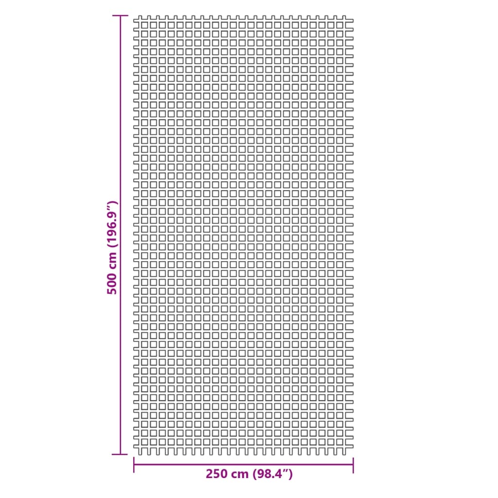 Covoraș de camping, antracit, 5x2,5 m