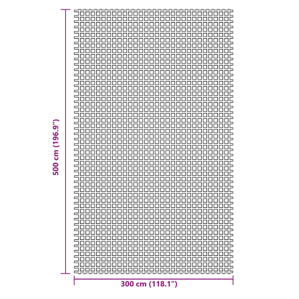 Covoraș de camping, antracit, 5x3 m