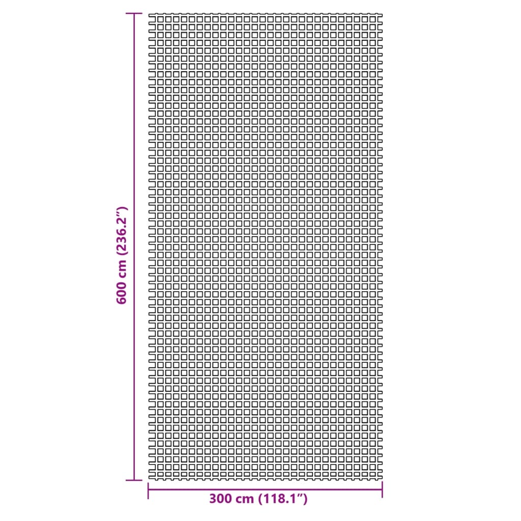 Covoraș de camping, antracit, 6x3 m