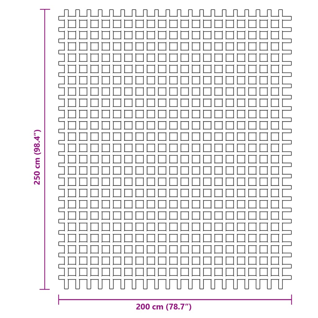 Covoraș de camping, albastru, 2,5x2 m