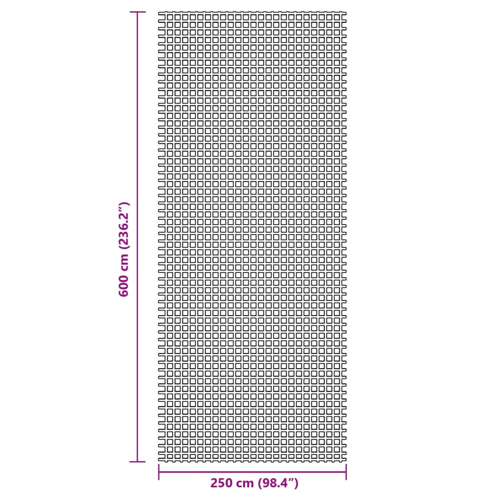 Covoraș de camping, albastru, 6x2,5 m