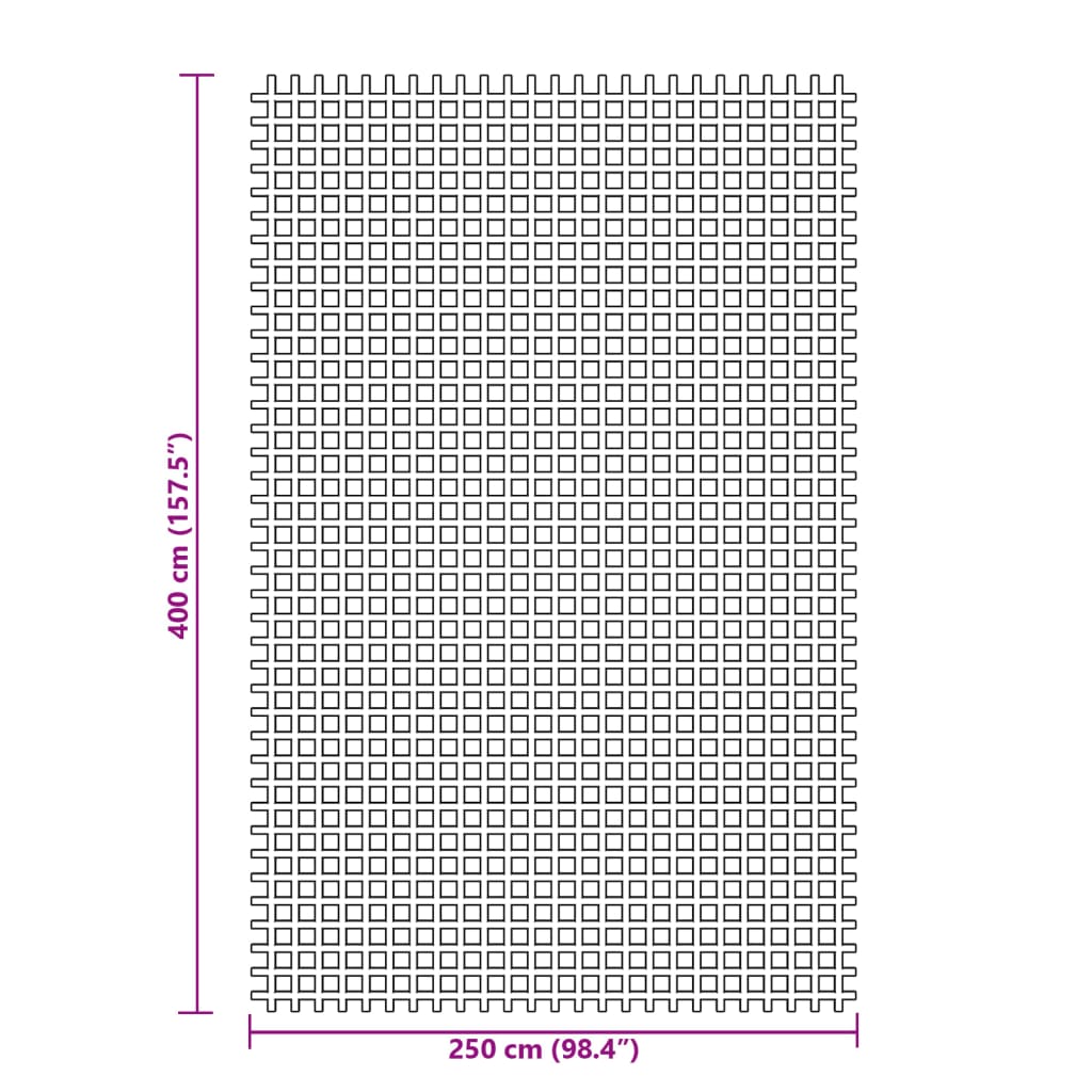 Covoraș de camping, verde, 4x2,5 m