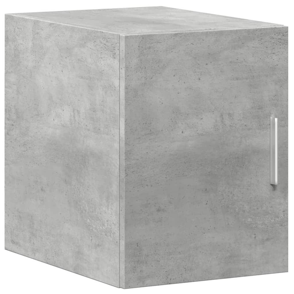 Dulap de perete, gri beton, 30x42,5x40 cm, lemn prelucrat