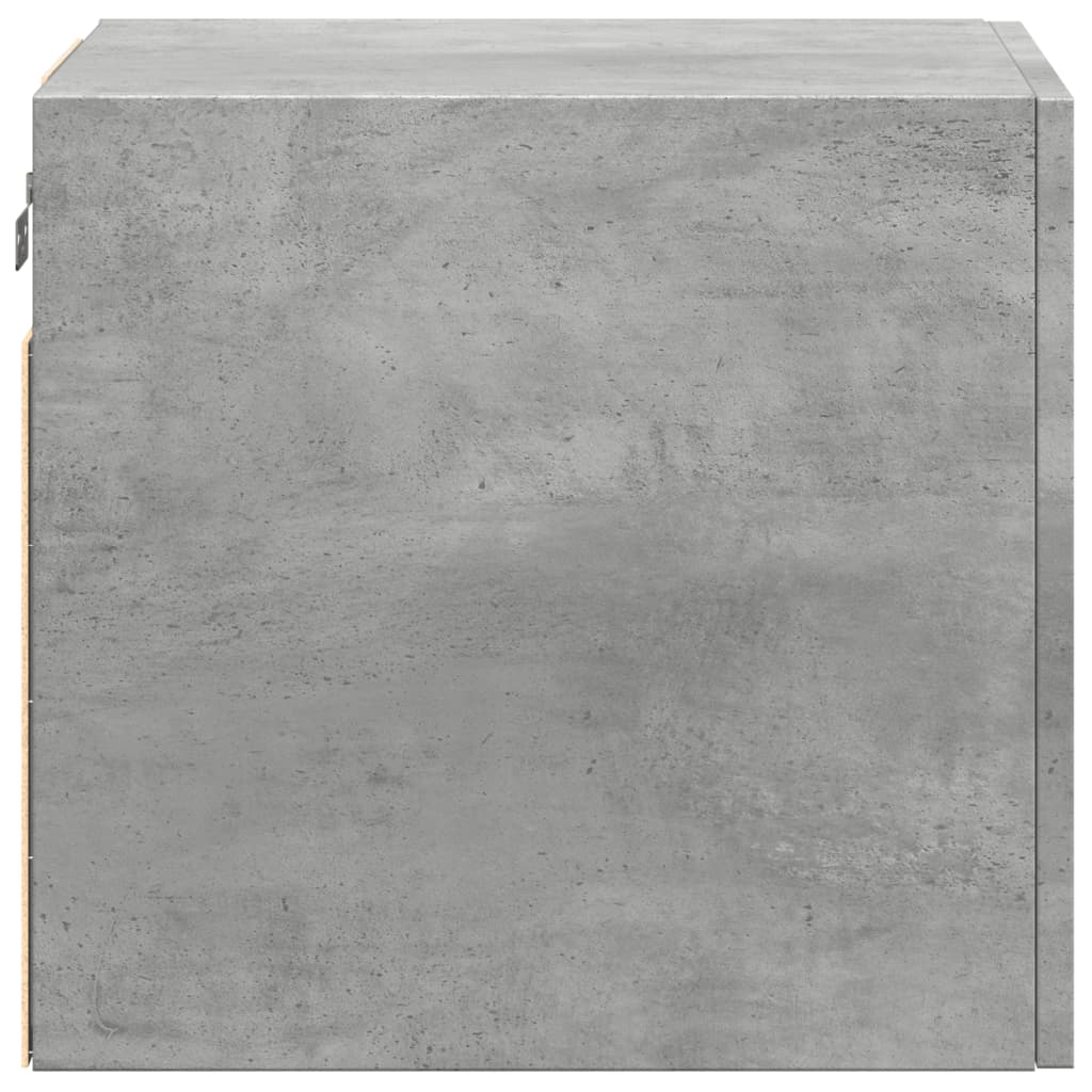 Dulap de perete, gri beton, 40x42,5x40 cm, lemn prelucrat