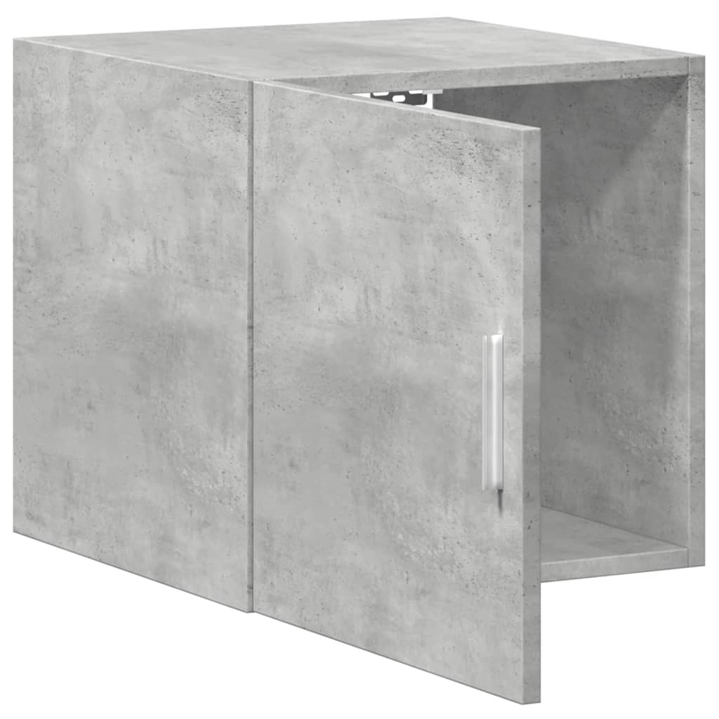 Dulap de perete, gri beton, 40x42,5x40 cm, lemn prelucrat