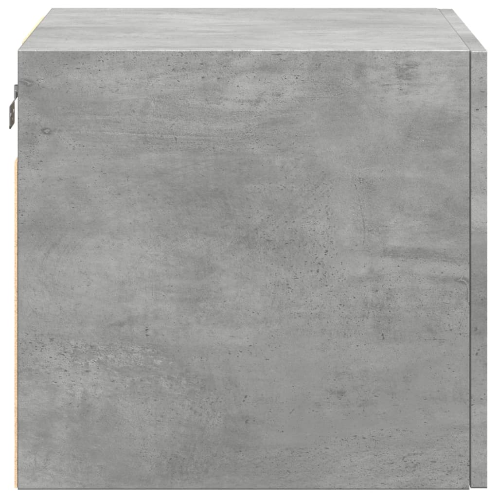 Dulap de perete, gri beton, 50x42,5x40 cm, lemn prelucrat