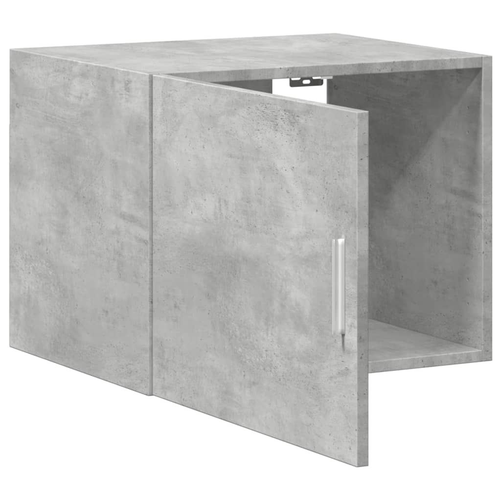 Dulap de perete, gri beton, 50x42,5x40 cm, lemn prelucrat