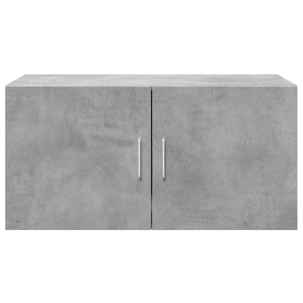 Dulap de perete, gri beton, 80x42,5x40 cm, lemn prelucrat