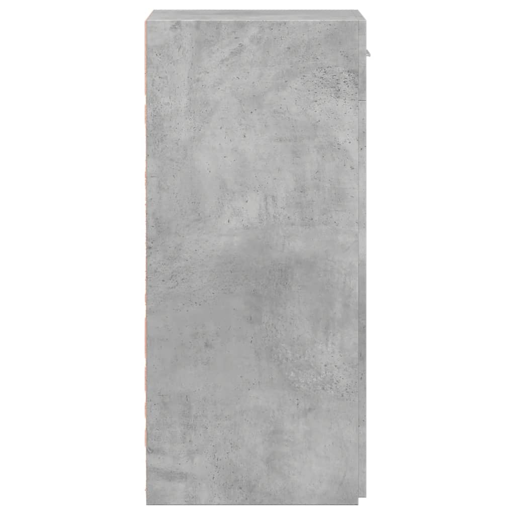 Dulap, gri beton, 40x42,5x93 cm, lemn prelucrat